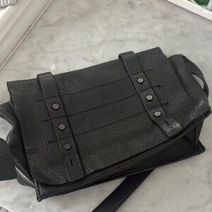 Via Spiga Black Leather crossbody Bag